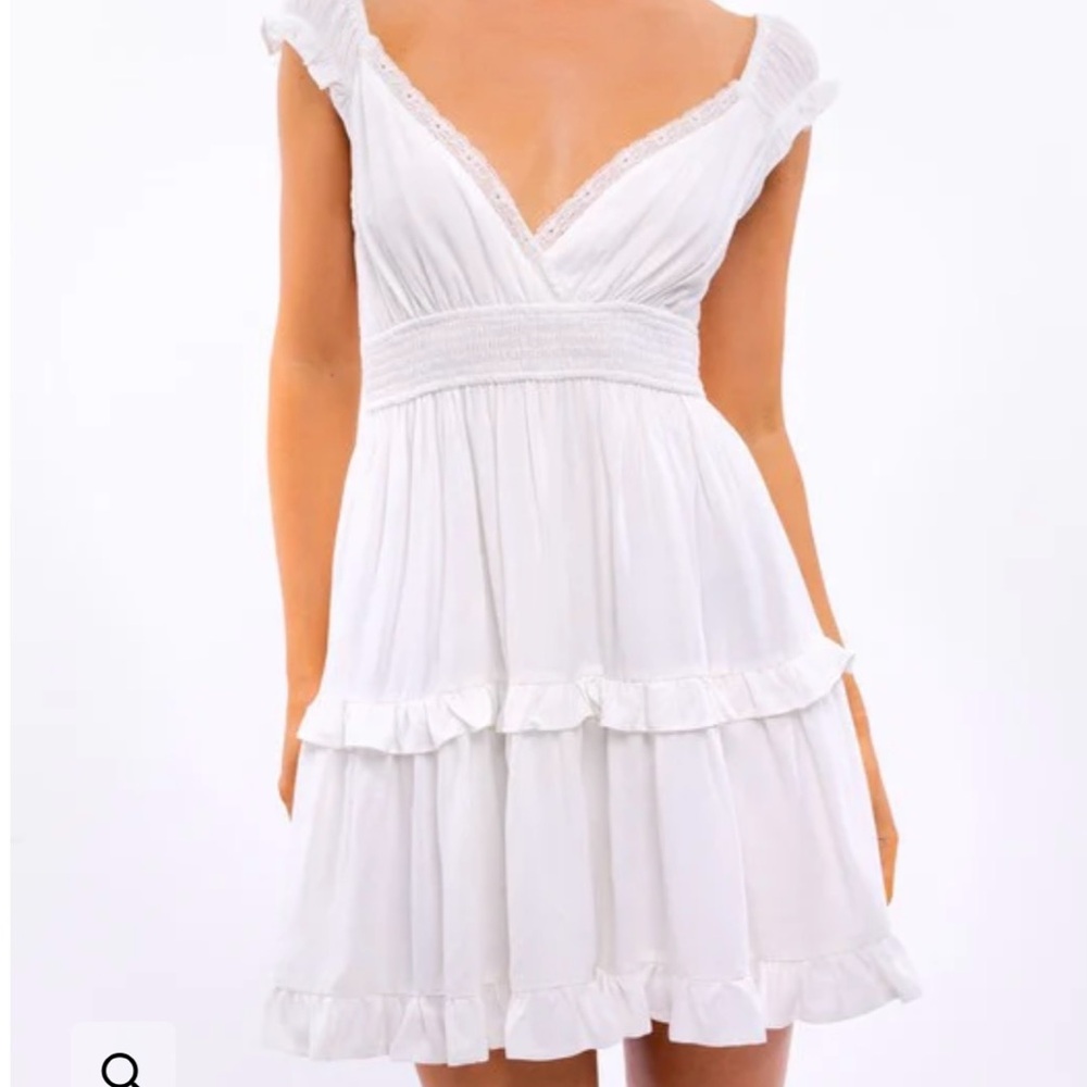 White mini dress
